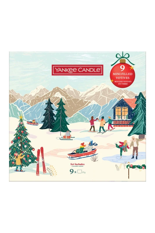 Image of Yankee Candle Womens 9 Mini Filled Votive Book Gift Set Multicolor Female
