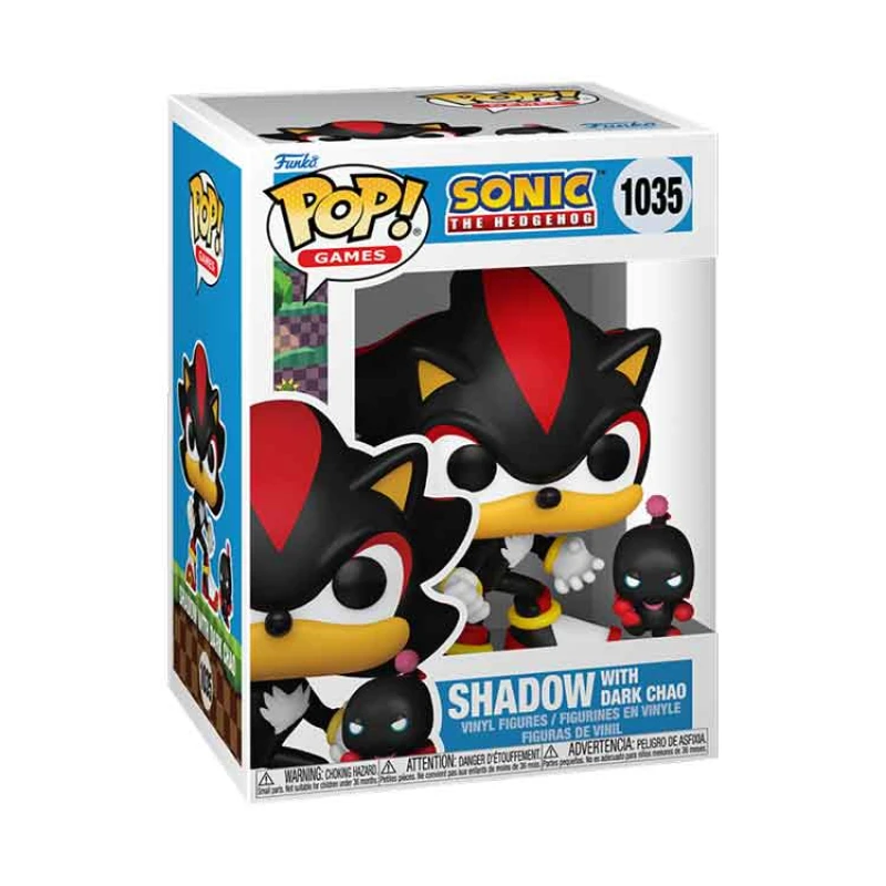 Image of Sonic The Hedgehog Sonic The Hedgehog POP & Buddy! Vinyl Figure Shadow w/DChao 9 cm