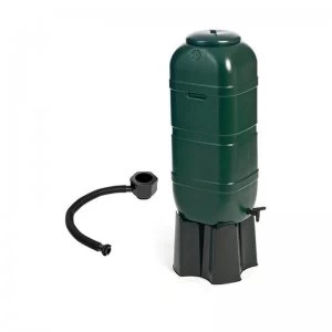 Image of 100L Slimline Garden Water Butt Set Including Tap with Stand and ...