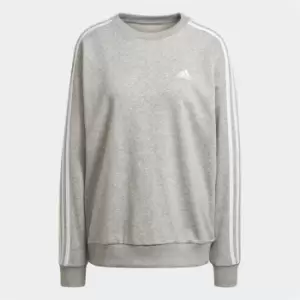 Image of adidas Essentials Studio Lounge 3-Stripes Sweatshirt Wome - Grey