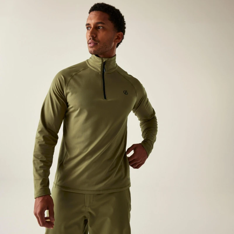 Image of Dare 2b Dare 2b Men 'Fuse Up II' Active Stretch Fleece in Green Size: Medium Green M Male 5063516187325