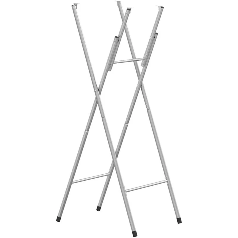 Image of VIDAXL Folding Bar Table Legs Silver 45x53x108cm Galvanised Steel Vidaxl 8719883874883
