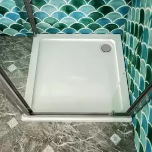 Image of Nuie Pearlstone Square Shower Tray 1000mm x 1000mm - White