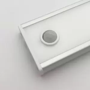 Image of 2x 405mm Rechargeable Kitchen Cabinet Strip Light & Auto PIR On/Off - Natural White LED
