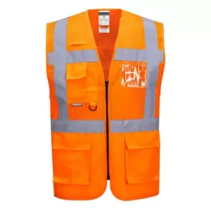 Image of Portwest C496 Madrid Executive Mesh Vest Orange 2XL