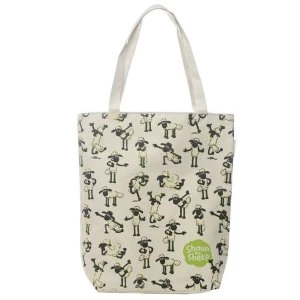 Image of Shaun the Sheep Cotton Bag with Zip and Lining