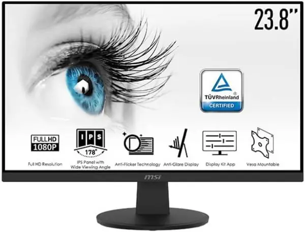 Image of MSI Pro 23.8" MP242V Full HD LED Monitor