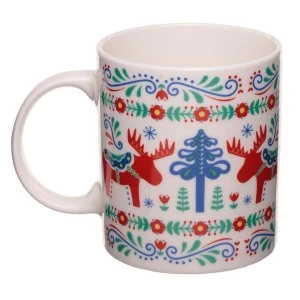 Image of Scandi Moose New Bone China Mug