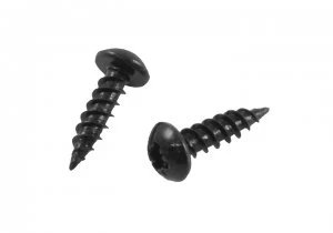 Image of Blackjax Woodscrews Japanned Round Head Boxed