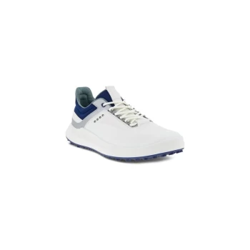 Image of Ecco M Golf Core Golf Shoe - White/Silver/Blue Depths - EU43 Size: UK9