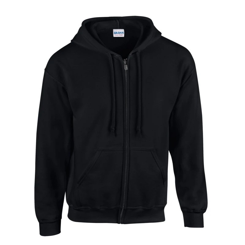 Image of Gildan Heavy Blend Full Zip Full Zip Hoodie in Black Size: Small Black Unisex S