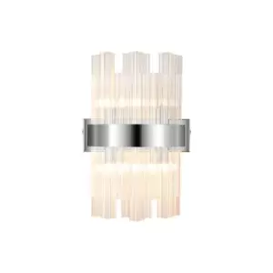 Image of Lysander 4 Light G9, Wall Lamp, Polished Nickel, Clear