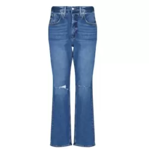 Image of GOOD AMERICAN Good 90s Icon Straight Leg Jeans - Blue