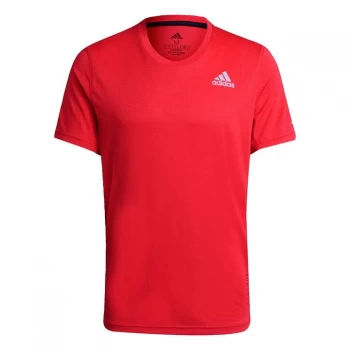 Image of adidas HEAT. RDY Running T-Shirt Mens - Vivid Red