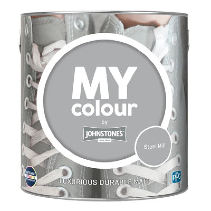 Image of Johnstone's My Colour Durable Matt Paint Steel Mill - 2.5L