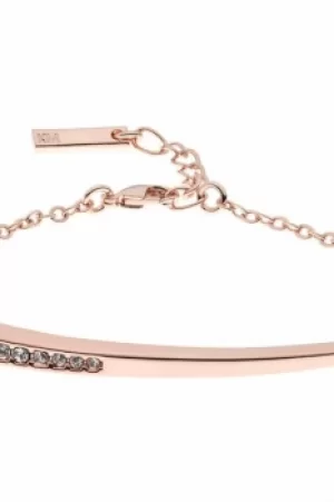 Image of Ladies Karen Millen Rose Gold Plated Crystal Shard Bracelet KMJ1019-24-02