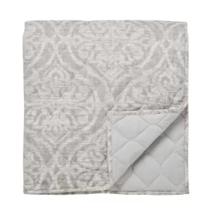 Image of Bedeck of Belfast Sezan Quilted Throw, Silver