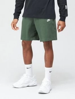 Image of Nike Club Jersey Shorts - Green