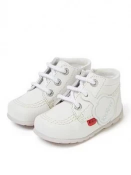 Image of Kickers Baby Kick Hi Boot - White