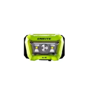 Image of Unilite 475 Lumen Rechargeable Head Torch with Additional Side Flood Lights