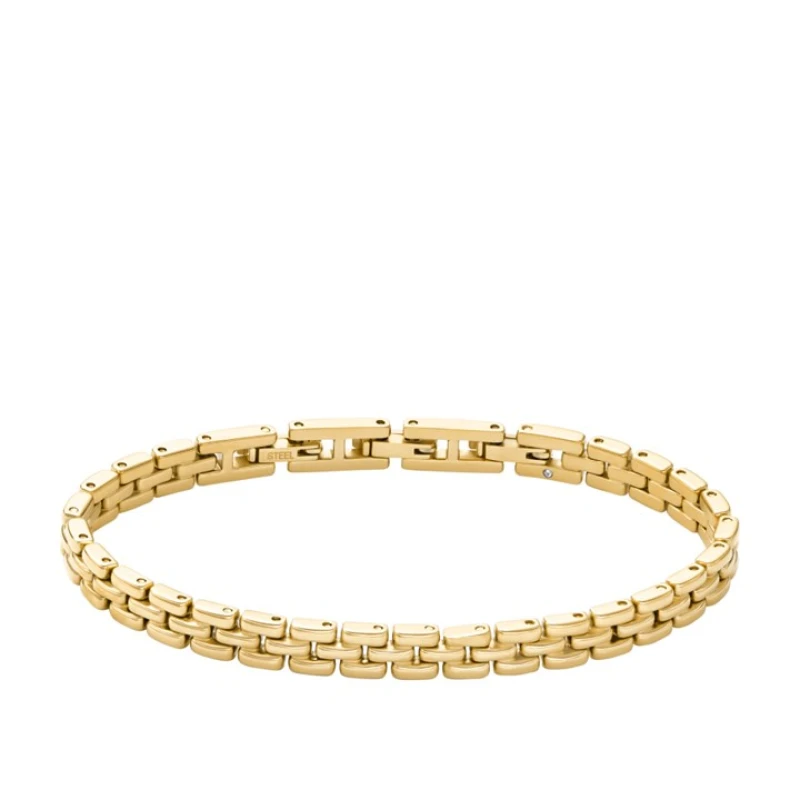 Image of Fossil JF04901710 Yellow IP Bracelet - J49382