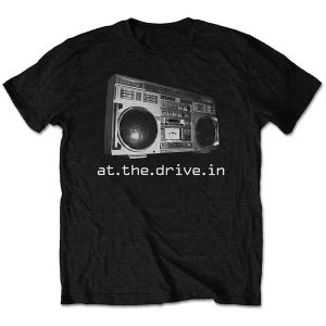 Image of At The Drive-In - Boombox Unisex Medium T-Shirt - Black