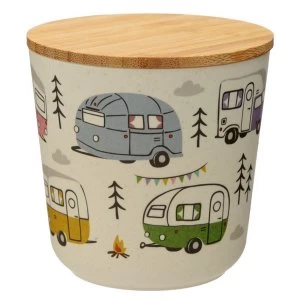 Image of Wildwood Caravan Bamboo Composite Small Round Storage Jar