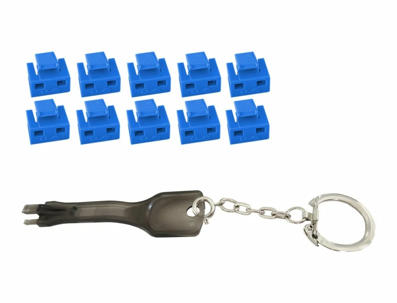 Image of Microconnect MC-RJ45PORTBLOCK-B port blocker Port blocker key RJ-45 Bl