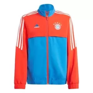 Image of adidas FC Bayern Condivo 22 Presentation Track Top Kids - Red / Bright Royal