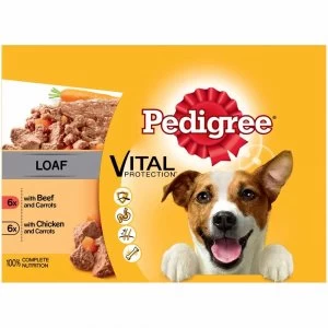 Image of Pedigree Mixed Loaf Selection Dog Food 12 x 100g