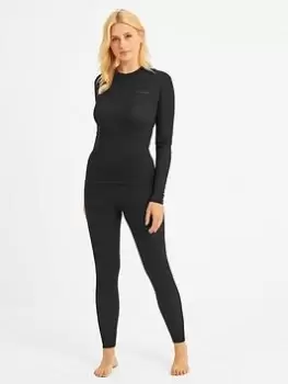 Image of TOG24 Darley Essential Base Layer LS Top and Legging Set, Black, Size 16, Women