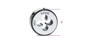 Image of Beta Tools 440B Chrome-Steel Coarse Round Metric Thread Die M24 x 3mm Ø: 50.8mm