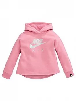 Image of Nike NSW Air Younger Girls Overhead Hoodie, Pink, Size 3-4 Years, Women