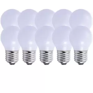 Image of Harper Living 3 Watts E27 LED Bulb Opal Golf Ball Cool White Dimmable, Pack of 10