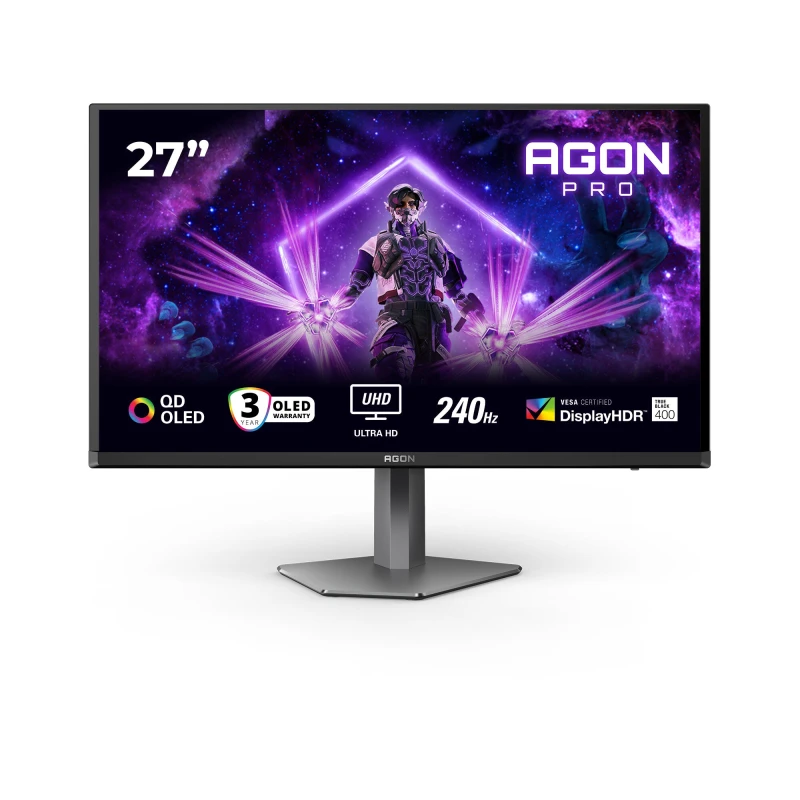 Image of AOC AGON PRO AG276UZD 27 QD-LED 4K Ultra HD 240Hz 0.03ms Gaming Monitor AG276UZD Black