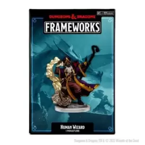 Image of D&D Frameworks: Human Wizard Male Unpainted Miniature