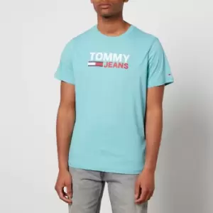 Image of Tommy Jeans Mens Corp Logo T-Shirt - Crest - S