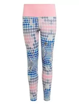 Image of adidas Junior Girls Dance Tights, Bright Grey, Size 14-15 Years