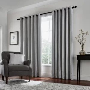Image of Helena Springfield Roma Lined Curtains 90" x 90", Silver