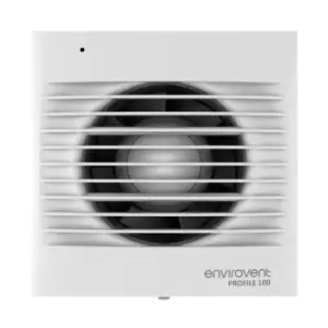 Image of Envirovent Profile 100mm 4" Axial Extractor Fan for Kitchen & Bathroom with Pull Cord- PRO100P
