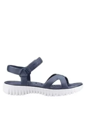 Image of Skechers Go Walk Smart Aloha Flat Sandals, Navy, Size 5, Women