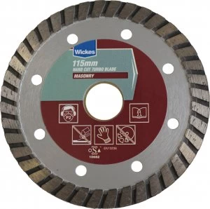 Image of Wickes Hard Cut Masonry Turbo Blade - 115mm