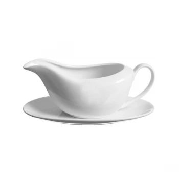 Image of Price & Kensington Simplicity Gravy Boat & Saucer Gravy Boat & Saucer