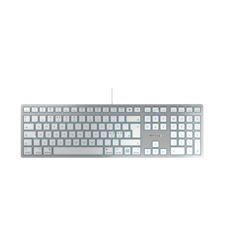 Image of Cherry CHERRY KC 6000C FOR MAC keyboard Universal USB QWERTY Nordic Silver JK-1620PN-1