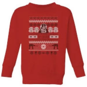 Image of Star Wars I Find Your Lack Of Cheer Disturbing Kids Christmas Sweatshirt - Red - 7-8 Years