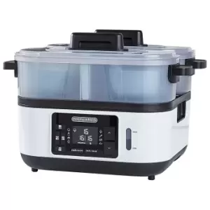 Image of Morphy Richards 470003 Intellisteam Plastic Kitchen Food Steamer 6 8L