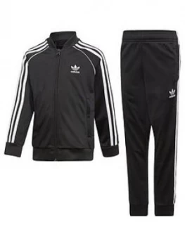 Image of adidas Originals Boys Superstar Suit, Black, Size 5-6 Years