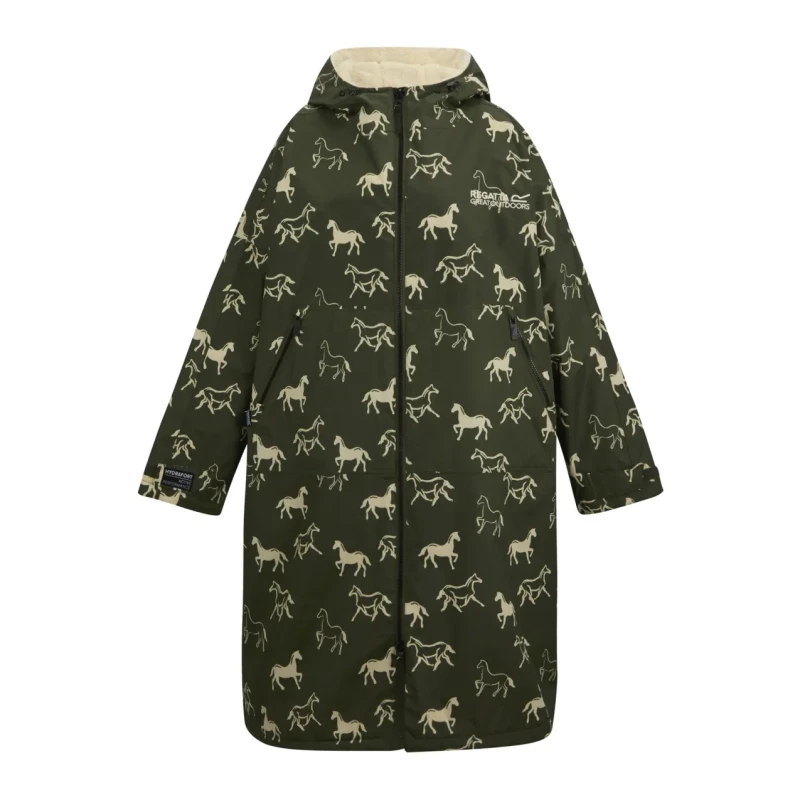 Image of Regatta Adult Waterproof Changing Robe in Dark Green Size: Large/XL Dark Green Unisex L/XL