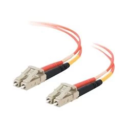 Image of C2G 7m LC/LC LSZH Duplex 50/125 Multimode Fibre Patch Cable - Orange