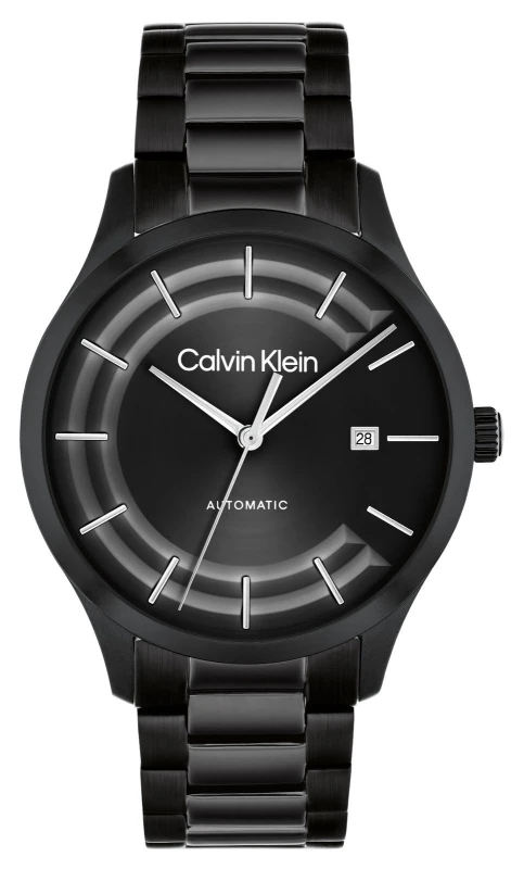 Image of Calvin Klein 25300023 Mens CK Iconic Automatic Black Dial Watch